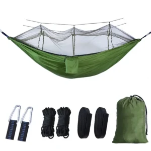 Portable Camping Hammock with Mosquito Net – 2 Person