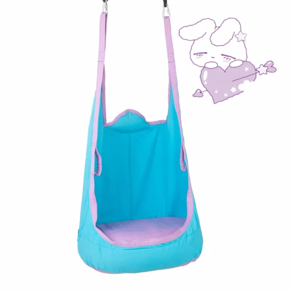 Portable Pod Swing Chair with Double Pocket & Pillow - Image 3