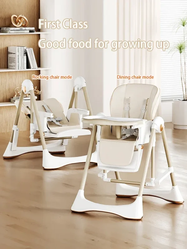 Magic ZC 3-in-1 Foldable Baby High Chair & Swing - Image 2