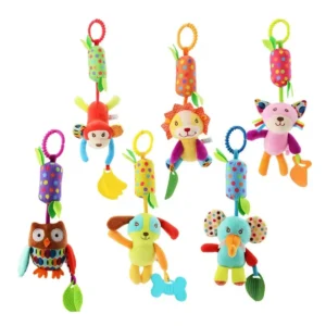 Buy Plush Baby Rattle Mobile with Animal Design and Teether in UK, London