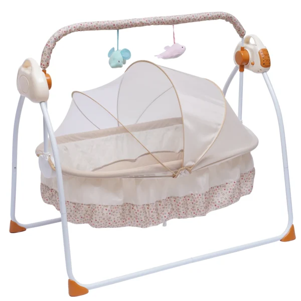 Baby Cradle Swing – Foldable, Portable & Energy-Saving - Image 2