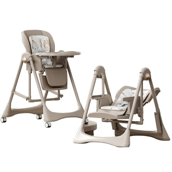 Magic ZC 3-in-1 Foldable Baby High Chair & Swing - Image 8
