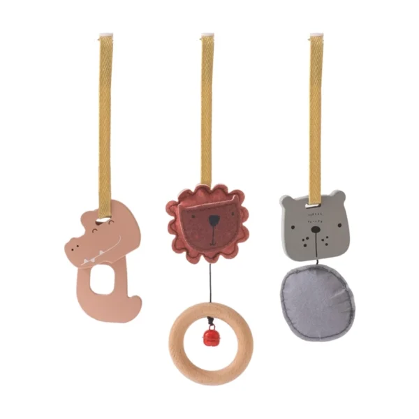 Wooden Baby Gym Pendant Crib Hanging Rattle and Teether Toy - Image 8