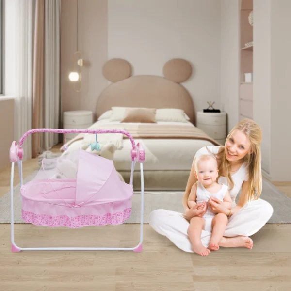 BYMAOCAR Electric Baby Crib & Auto-Swing Bassinet - Image 3