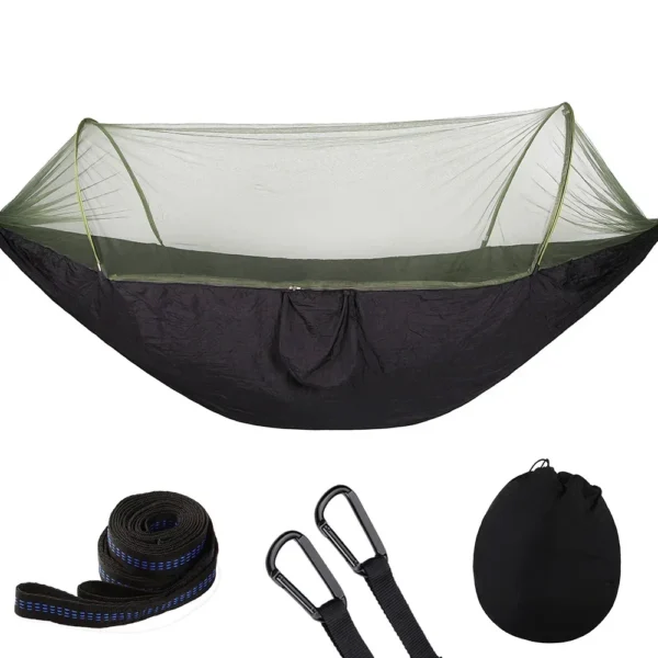 Camping Hammock with Mosquito Net & LED Light - Image 2