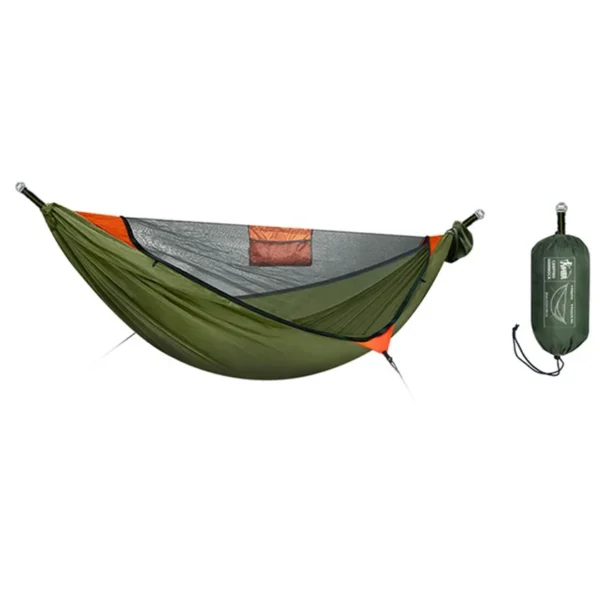 Portable Outdoor Anti-Rollover Mosquito Net Hammock