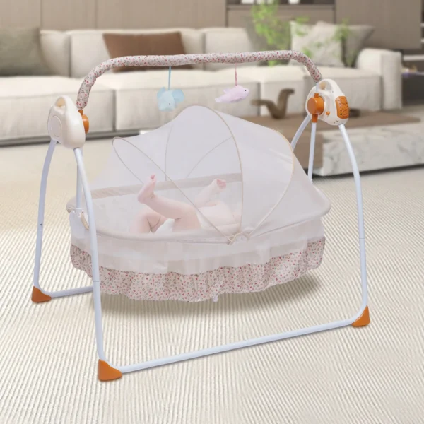 Baby Cradle Swing – Foldable, Portable & Energy-Saving - Image 6