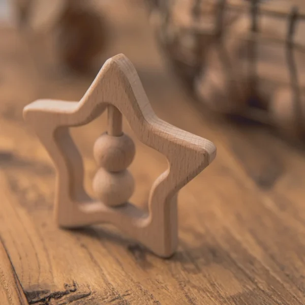 Wooden Baby Rattles Set – Montessori Musical Teether Toy - Image 24