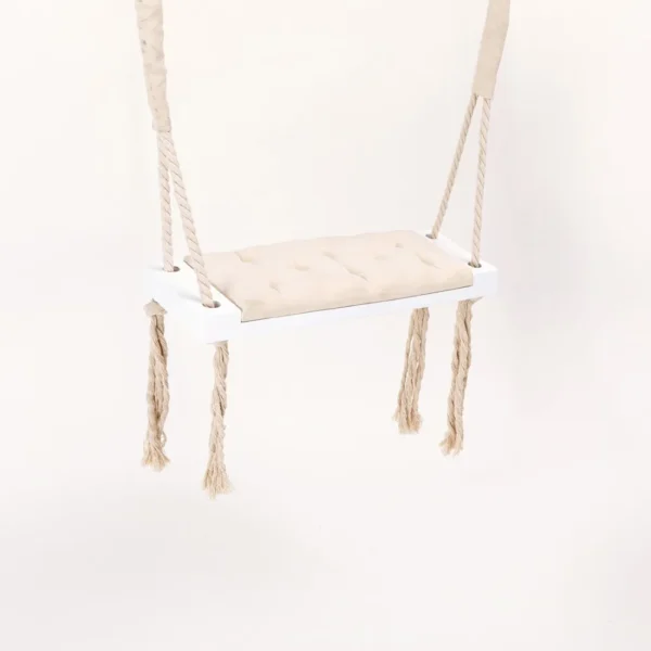 Child Swing Chair – Solid Wood Hanging Seat with Cushion - Image 17
