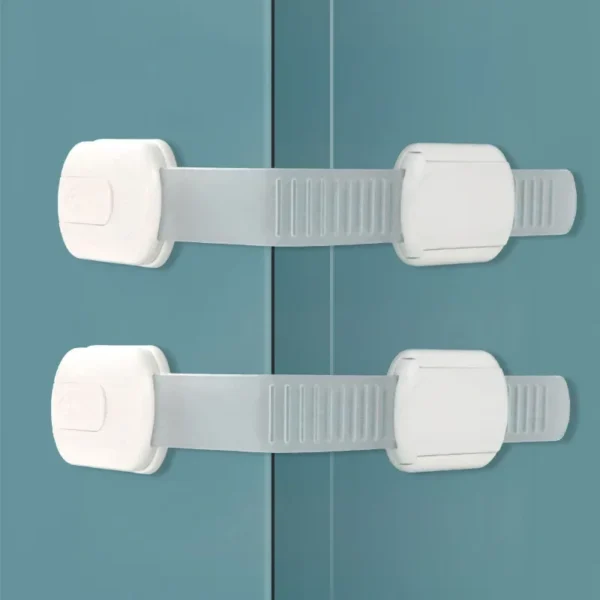 Child Safety Strap Locks – 5/10 Baby Cabinet & Drawer Locks - Image 2