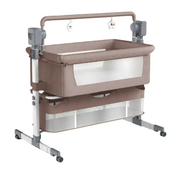 Electric Baby Crib with Bluetooth & Mosquito Cover - Image 3