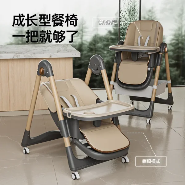 Multifunctional Baby Highchair – Foldable Children's Dining Seat - Image 4