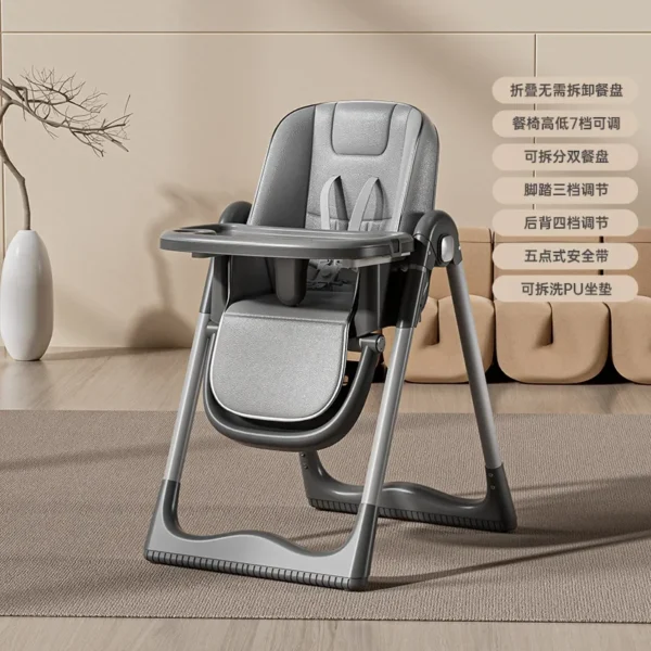Multifunctional Baby Highchair – Foldable Children's Dining Seat - Image 11