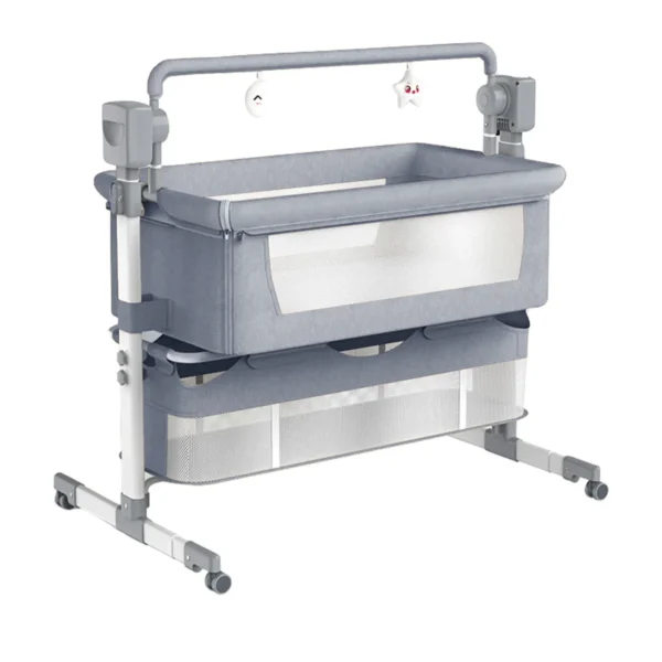 Electric Baby Crib with Bluetooth & Mosquito Cover - Image 11