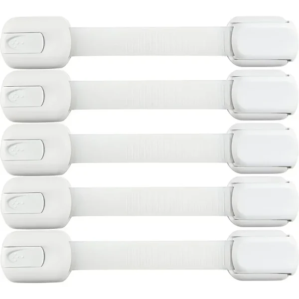 Child Safety Strap Locks – 5/10 Baby Cabinet & Drawer Locks - Image 8