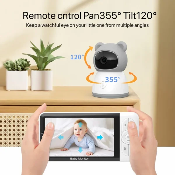 Tuya Smart 5" WiFi Baby Monitor with 1080P HD Camera - Image 19