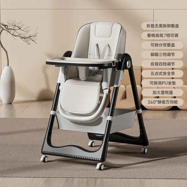 Multifunctional Baby Highchair – Foldable Children's Dining Seat - Image 13