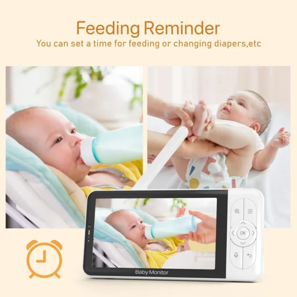 Tuya Smart 5" WiFi Baby Monitor with 1080P HD Camera - Image 27