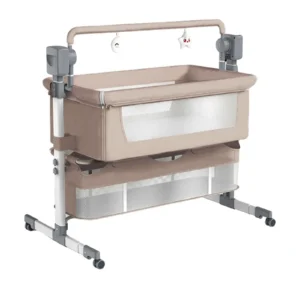 Electric Baby Crib with Bluetooth & Mosquito Cover