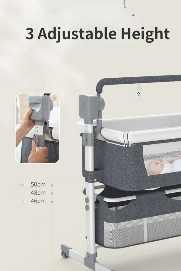 Baby Cradle Electric Swing – Safe Newborn Sleep Bed with Net - Image 20