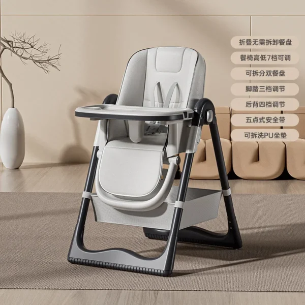 Multifunctional Baby Highchair – Foldable Children's Dining Seat - Image 9