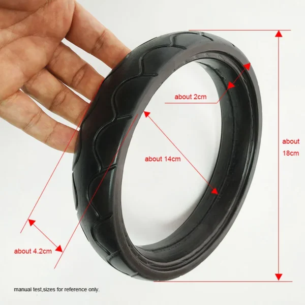 Front Wheel Tire for Uppababy Vista – PU Tubeless - Image 12