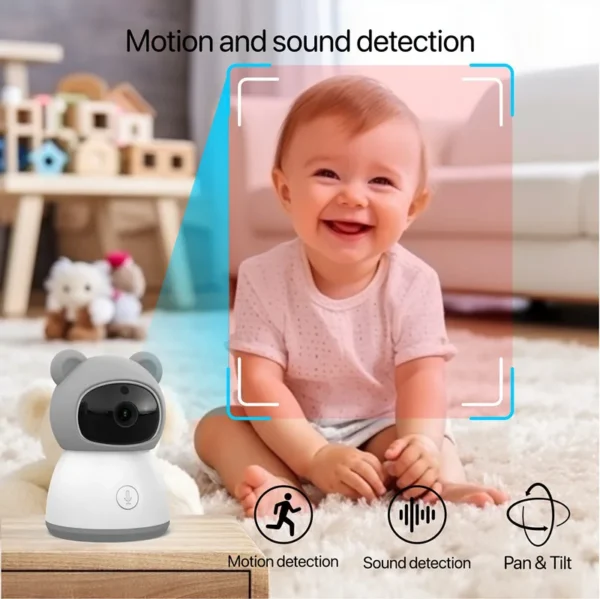 Tuya Smart 5" WiFi Baby Monitor with 1080P HD Camera - Image 23