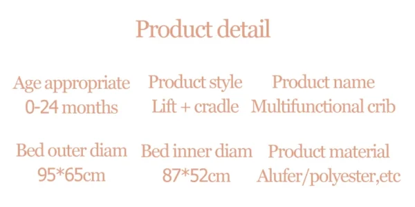 Baby Cradle Electric Swing – Safe Newborn Sleep Bed with Net - Image 15