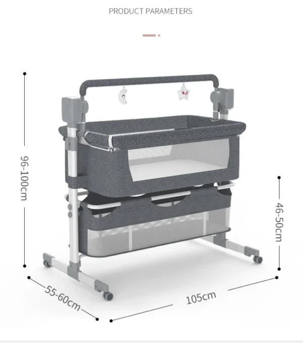 Baby Cradle Electric Swing – Safe Newborn Sleep Bed with Net - Image 21