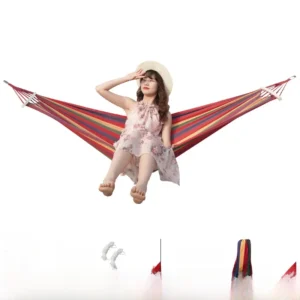 Outdoor Canvas Swing with Stand – Foldable Hammock Chair