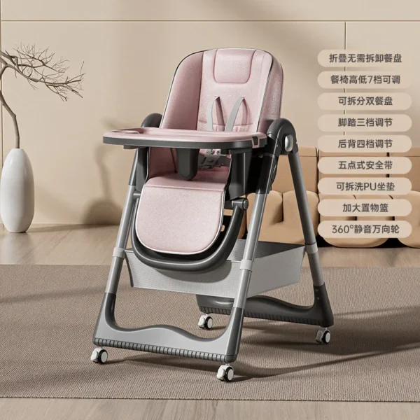 Multifunctional Baby Highchair – Foldable Children's Dining Seat - Image 6