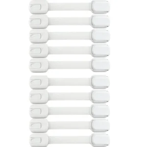 Child Safety Strap Locks – 5/10 Baby Cabinet & Drawer Locks