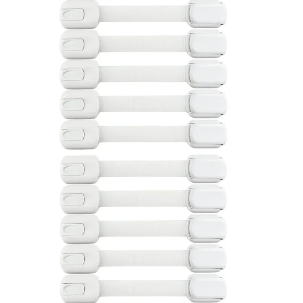 Child Safety Strap Locks – 5/10 Baby Cabinet & Drawer Locks