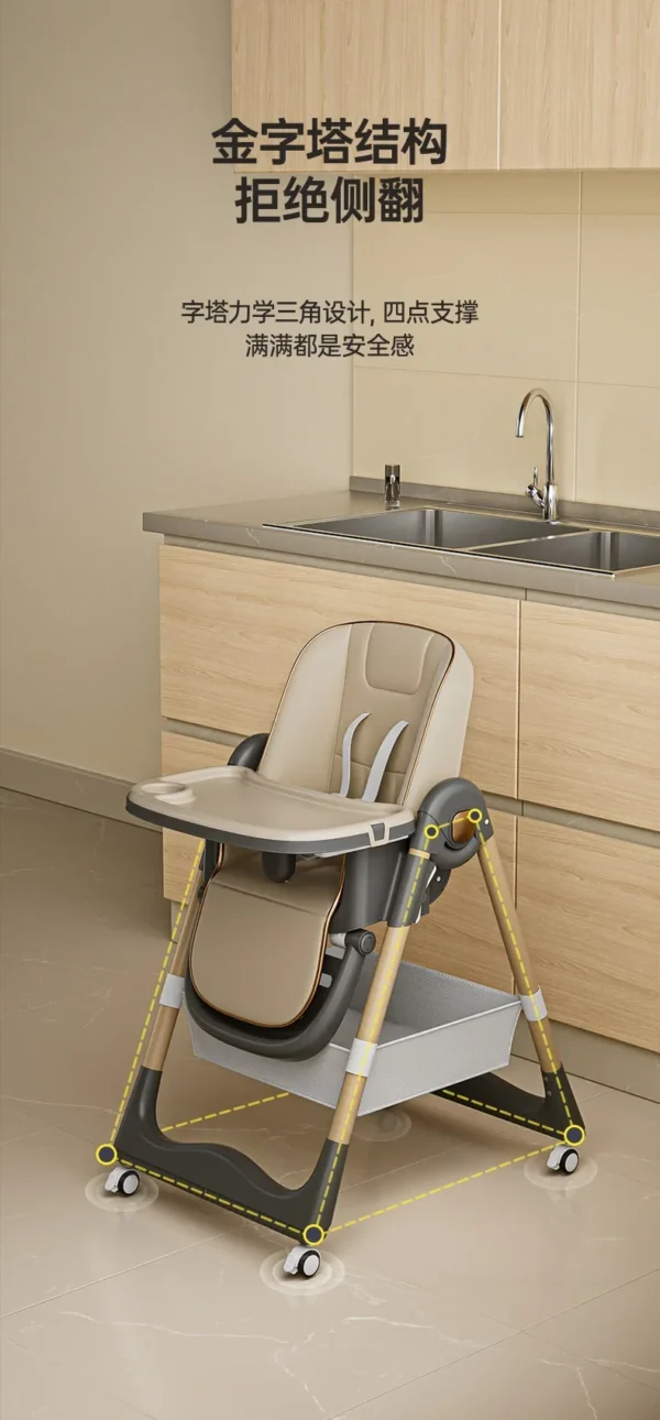 Multifunctional Baby Highchair – Foldable Children's Dining Seat - Image 26