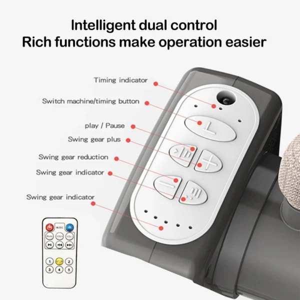 Electric Baby Crib with Bluetooth & Mosquito Cover - Image 5