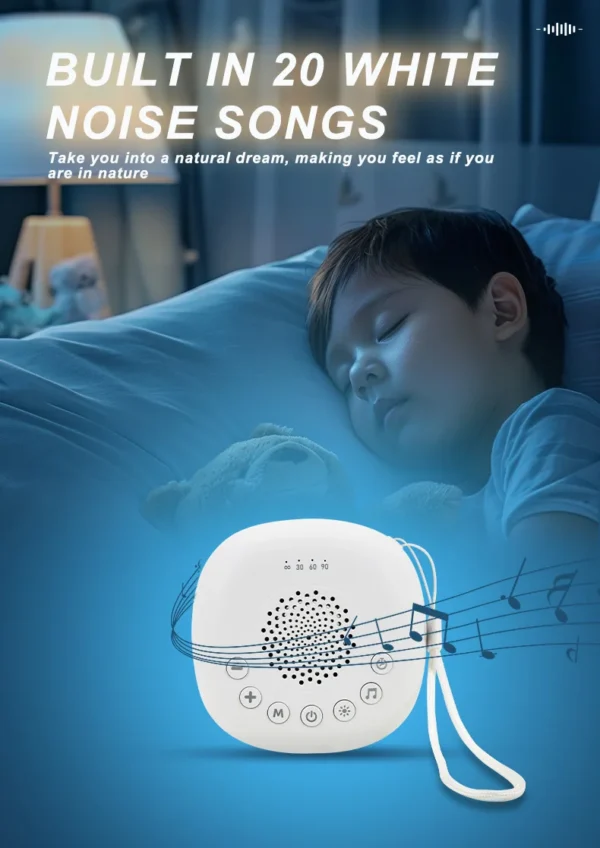 Portable Baby Sleep Machine – 20 White Noise Sounds - Image 13