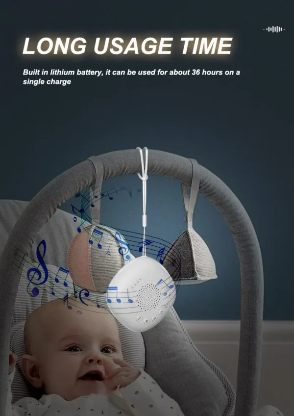 Portable Baby Sleep Machine – 20 White Noise Sounds - Image 17